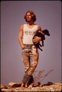 Hitchhiker-with-his-dog-tripper-on-us-66-may-1972 3678468445 o