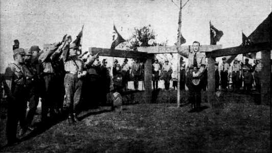 HL Damals – Israelsdorfer Eiche – Adolf-Hitler-Eiche – Weihe nah