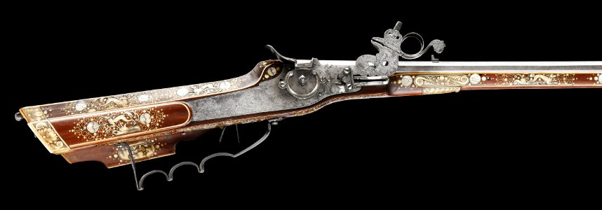 Hjullåsbössa Teschen - Firearms III - Livrustkammaren - 87464