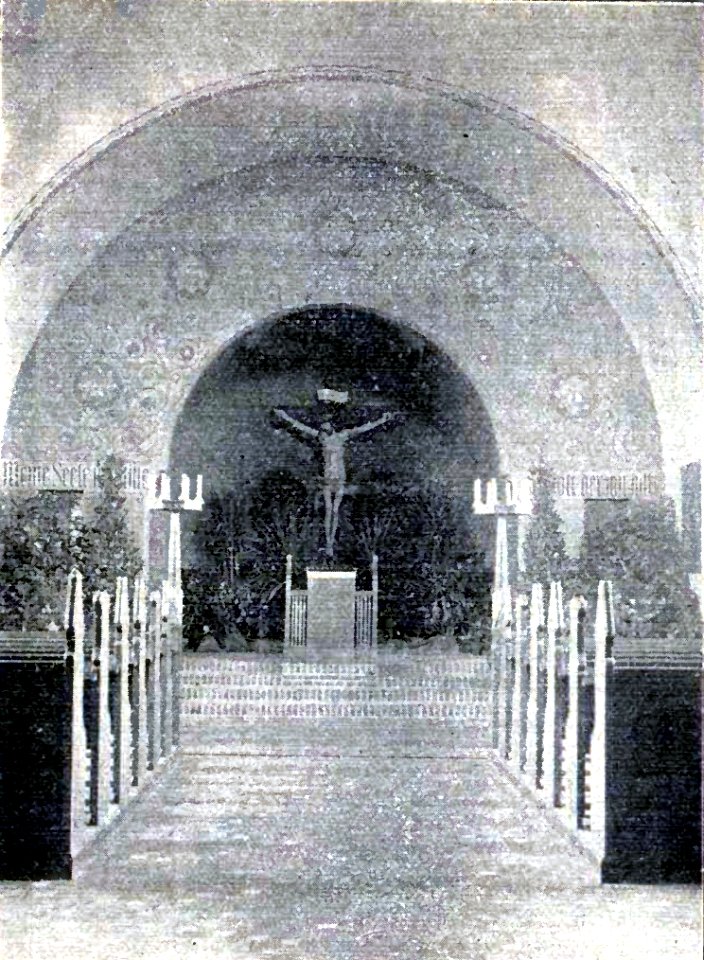 HL Damals – Vorwerker Friedhof – Kapelle –1909 – Blick zur Altar-Empore