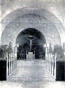 HL Damals – Vorwerker Friedhof – Kapelle –1909 – Blick zur Altar-Empore