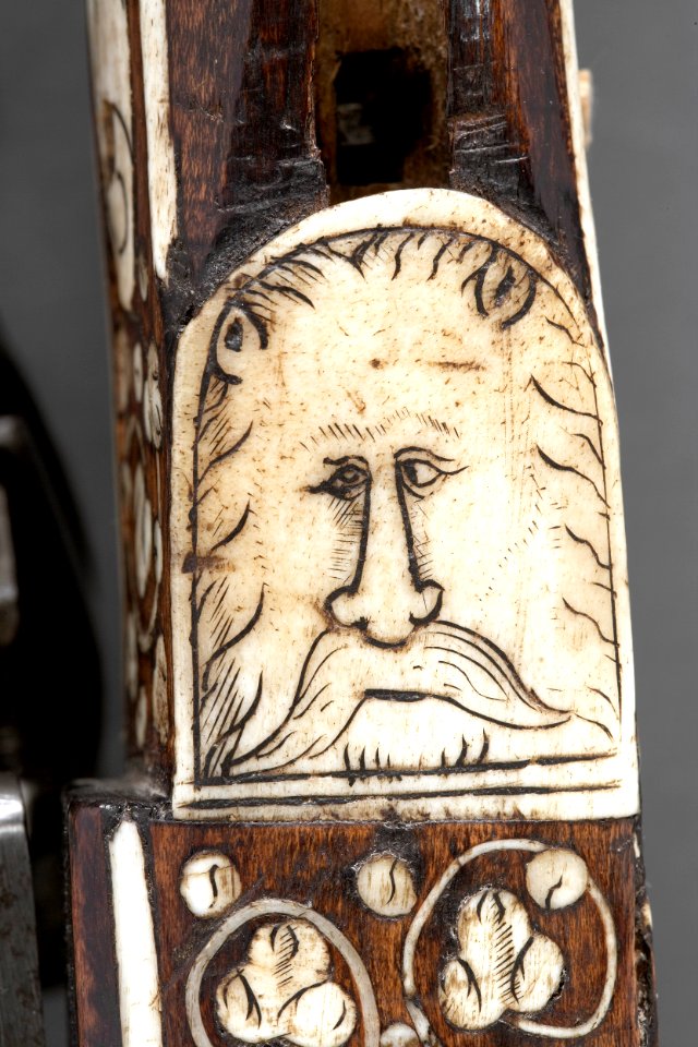 Hjullåspetrinal, detalj - Livrustkammaren - 50767