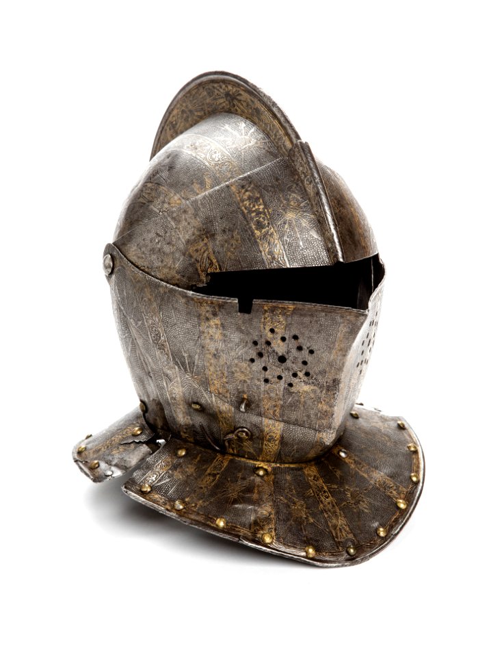 Hjälm med visir - Livrustkammaren - 106497