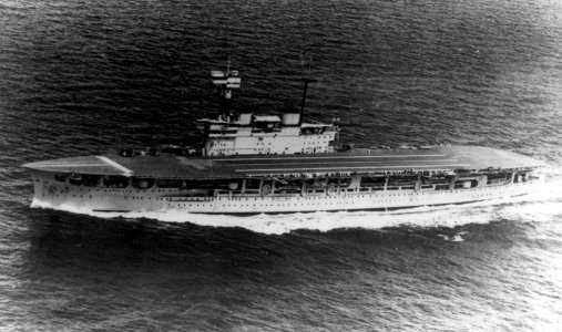 HMS Eagle underway 1930s photo