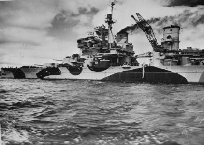 HMS Howe (32) c1943 photo