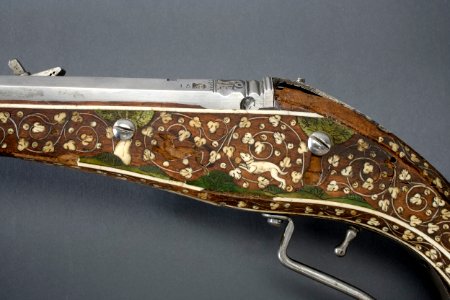 Hjullåspetrinal, detalj - Livrustkammaren - 67890