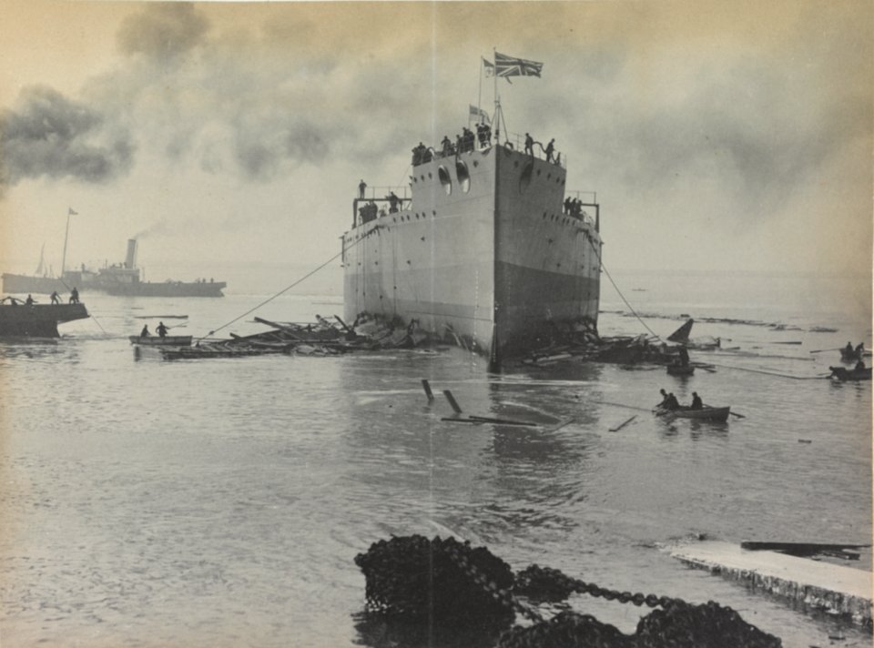 HMS Vanguard Launching NH 52620