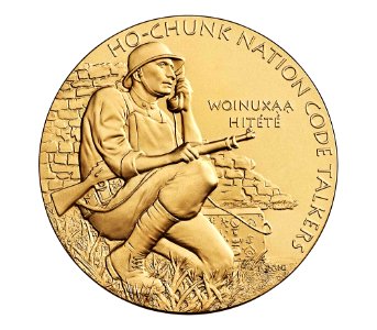 Ho-Chunk Nation Congressional Gold Medal (front)