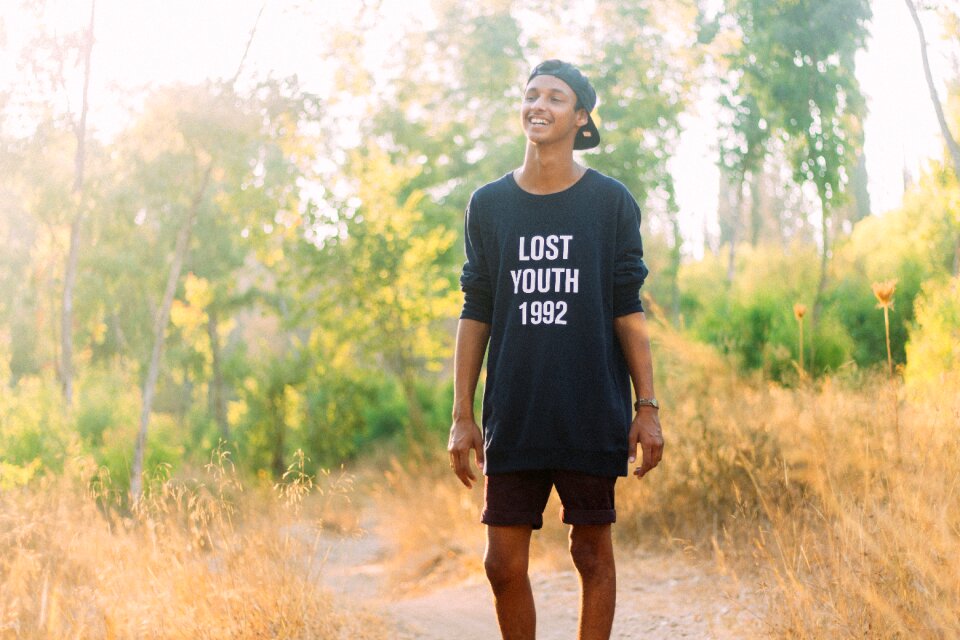 Youth teenager man
