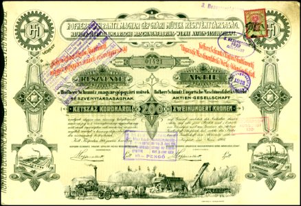 Hofherr-Schrantz 1908 200 Kr