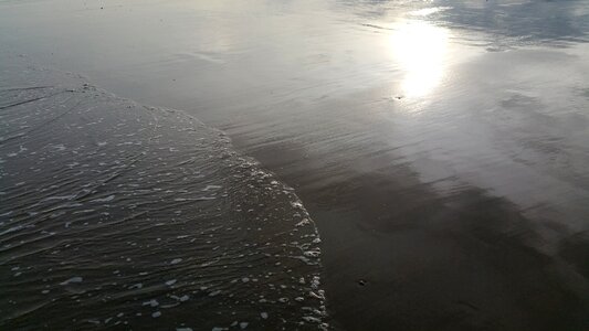 Washed beach sandy beach wave