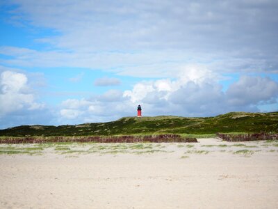 Island sylt red tower photo