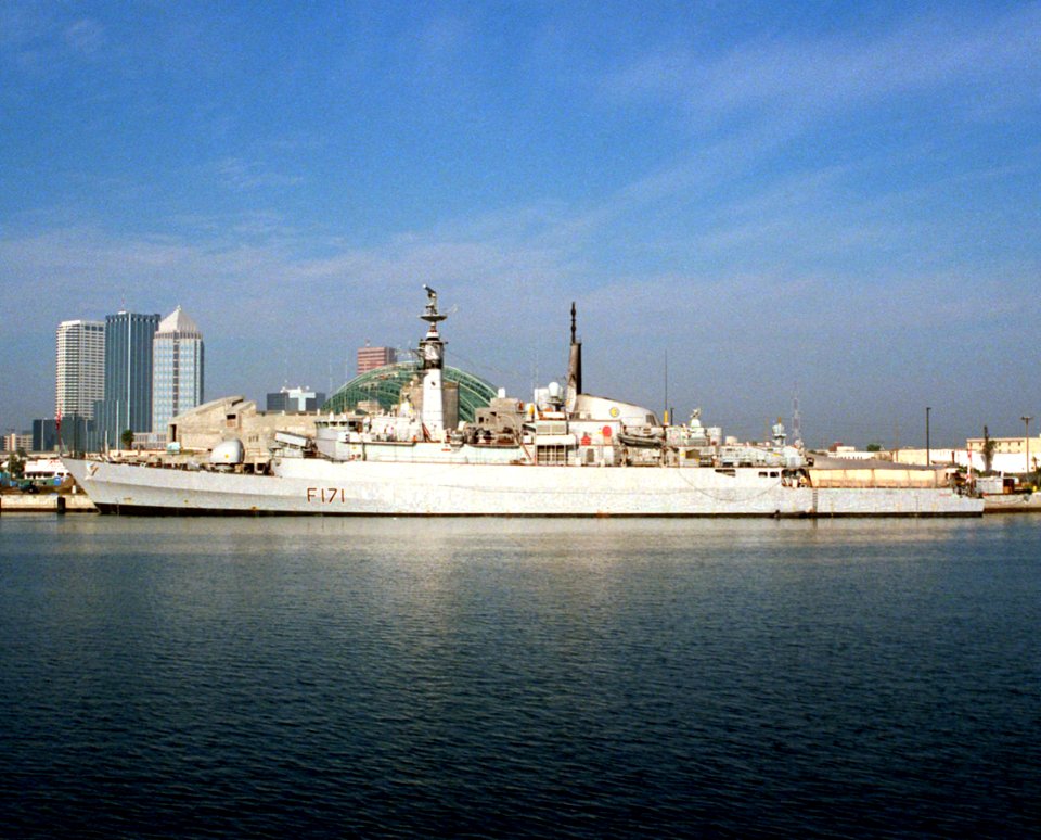 HMS Active (F171) at Tampa Bay in 1994