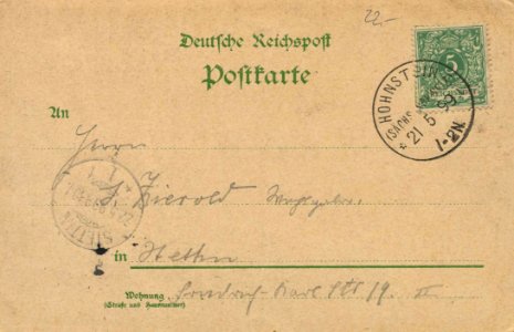 Hohnstein (Sächs. Schweiz), Sachsen - Hockstein; Wolfsschlucht; Der Brand (back) (Zeno Ansichtskarten)