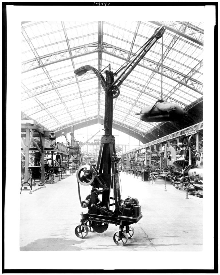 Hoisting machine displayed in Gallery of Machines, Paris Exposition, 1889 LCCN93516702