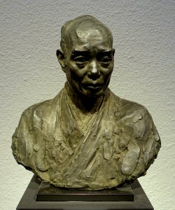 Hojo Torakichi by Ogiwara Morie, mold created in 1909, bronze - Tokyo National Museum - Tokyo, Japan - DSC09321