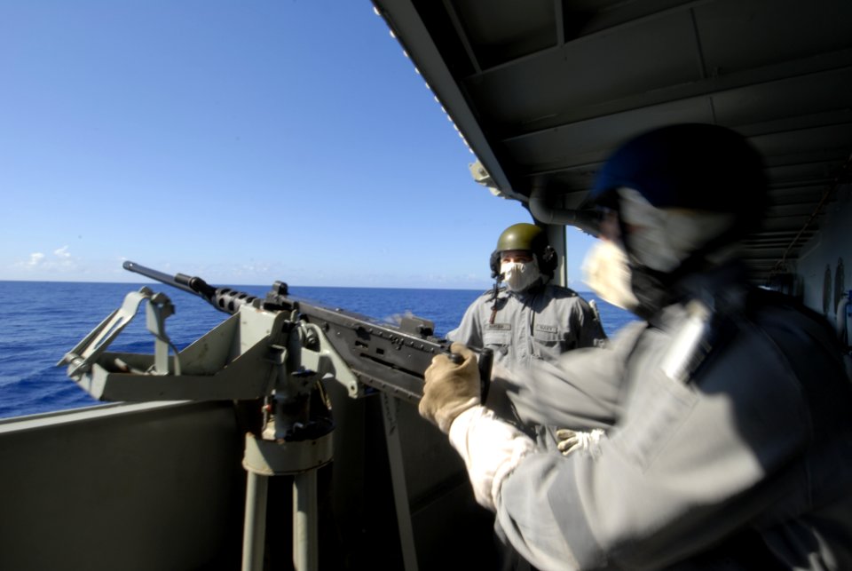 HMAS Tobruk machine gun