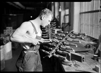 Holyoke, Massachusetts - Paragon Rubber Co. and American Character Doll. Building rubber doll moulds. - NARA - 518346