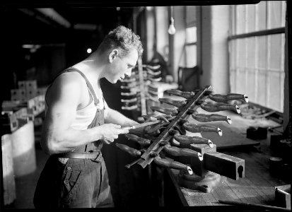 Holyoke, Massachusetts - Paragon Rubber Co. and American Character Doll. Building rubber doll moulds. - NARA - 518347