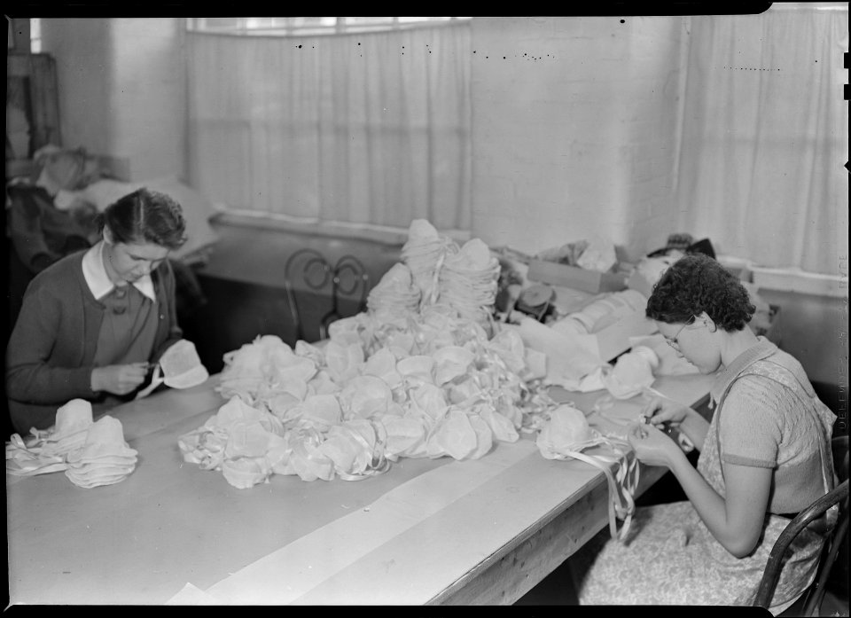 Holyoke, Massachusetts - Paragon Rubber Co. and American Character Doll. Hand, doll clothes. - NARA - 518349