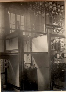 Hochspannungsraum in der Seilbahn Station Ober Vellach. Aufgenommen am 22. Mai 1916. (BildID 15475979)