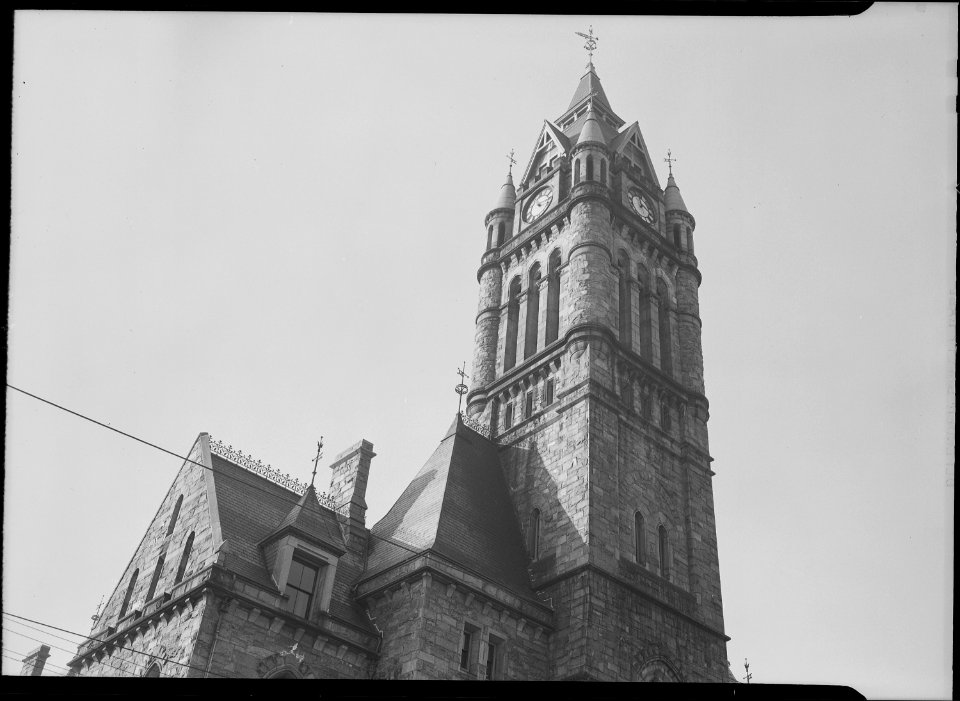 Holyoke, Massachusetts - Scenes. The City Hall - Norman French - Charles Atwood, Architect, 1874, - $400,000... - NARA - 518298