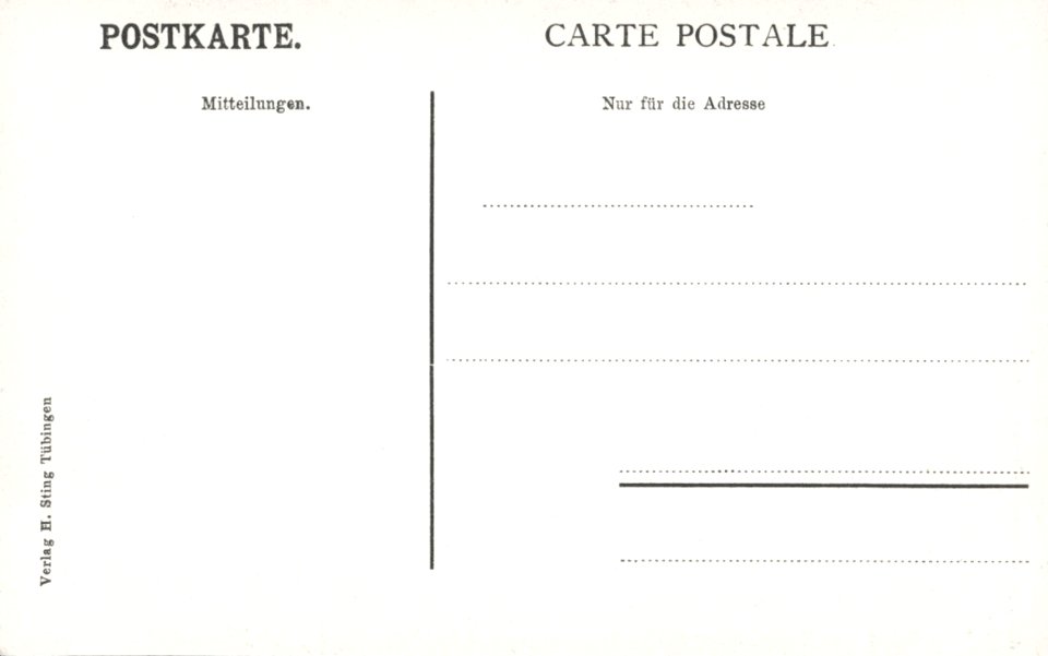 Hohentübingen von Westen (AK H Sting ca. 1912) R