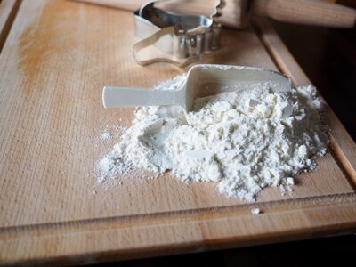 Preparation cookie cutter christmas baking
