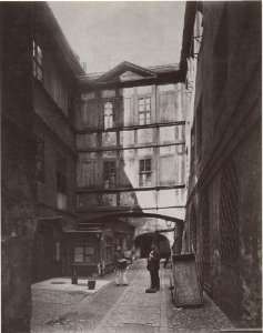Hof Grundstueck Markt 9 Leipzig um 1900