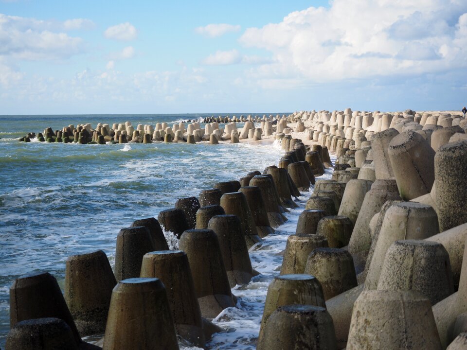 Concrete hard coastal protection