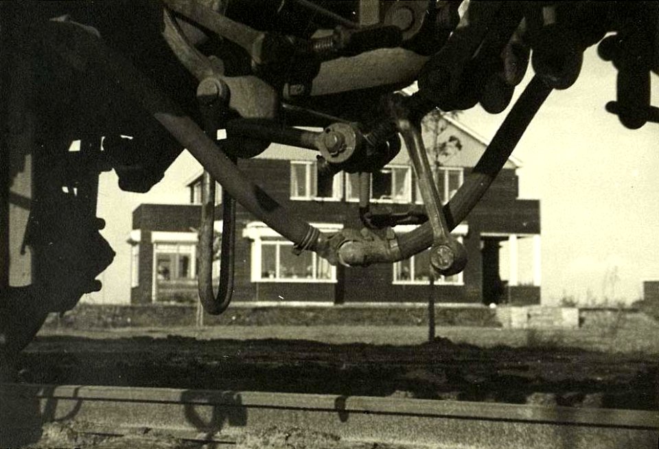 Holland ,Westerbork, The house of Camp Commandant Gemmeker with train
