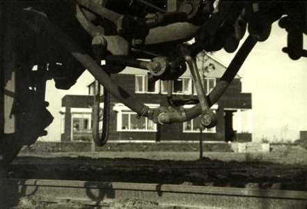 Holland ,Westerbork, The house of Camp Commandant Gemmeker with train