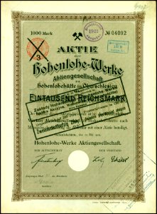 Hohenlohe-Werke 1905