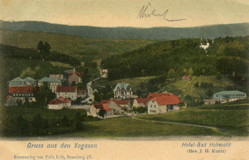 Hohwald i. E., Elsass-Lothringen - Hotel Bad Hohwald (Zeno Ansichtskarten)