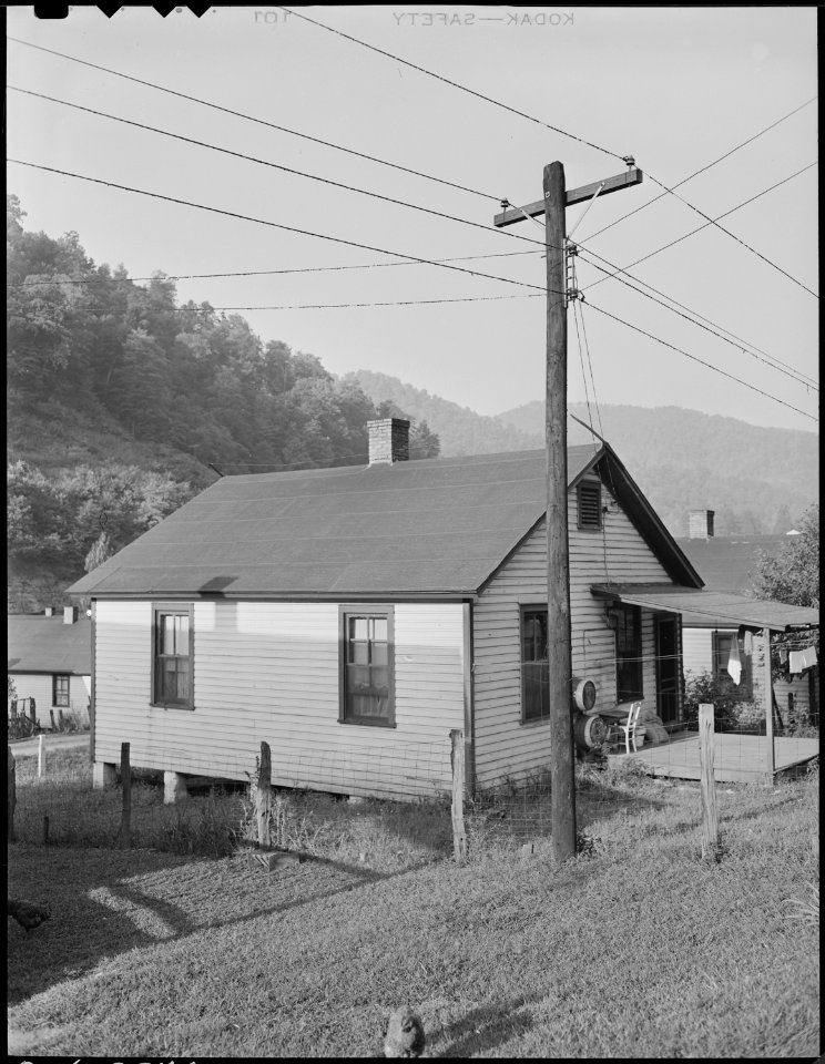 Home of Carl Ruth, miner, who lives in company housing project. Rental is $10 per month. Black Mountain Corporation... - NARA - 541278
