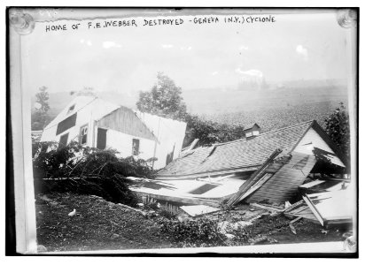 Home of F.E. Webber - destroyed - Geneva, N.Y. cyclone LCCN2014690683