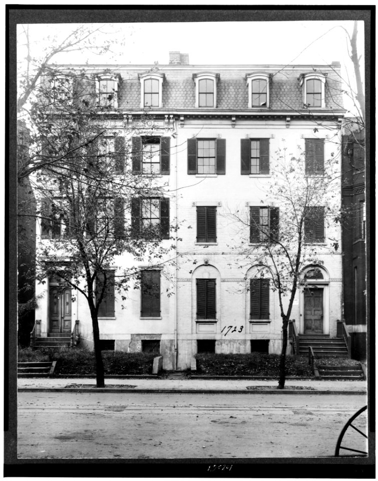 Home of Jefferson Davis, at 1723 G. Street, Washington, D.C. LCCN93511276