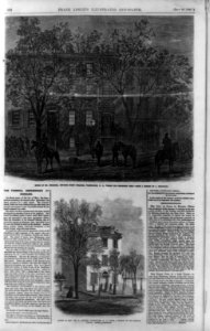 Home of Mr. Petersen, opposite Ford's Theatre, Washington, D.C., where the President died; House of Wm. H. Seward, Washington, D.C. LCCN99613992