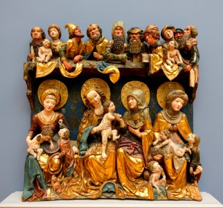 Holy Kinship, Silesia, view 1, c. 1500, beech wood - Bode-Museum - DSC03100 photo