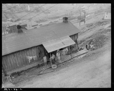 Home of Ray Ruiexline, miner, in company housing project. Christopher Coal Company, Christopher ^3 Mine, (Formerly... - NARA - 540241