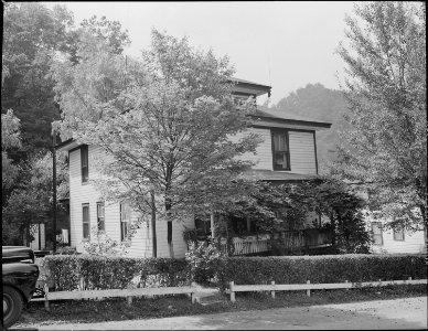 Home of Robert Roop, miner, who lives in company housing project. The Pocahontas Corporation, 33-34 Mine, Bishop... - NARA - 540696