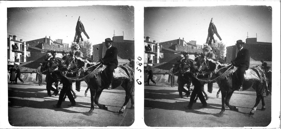 Homes a cavall als Tres Tombs de Martorell