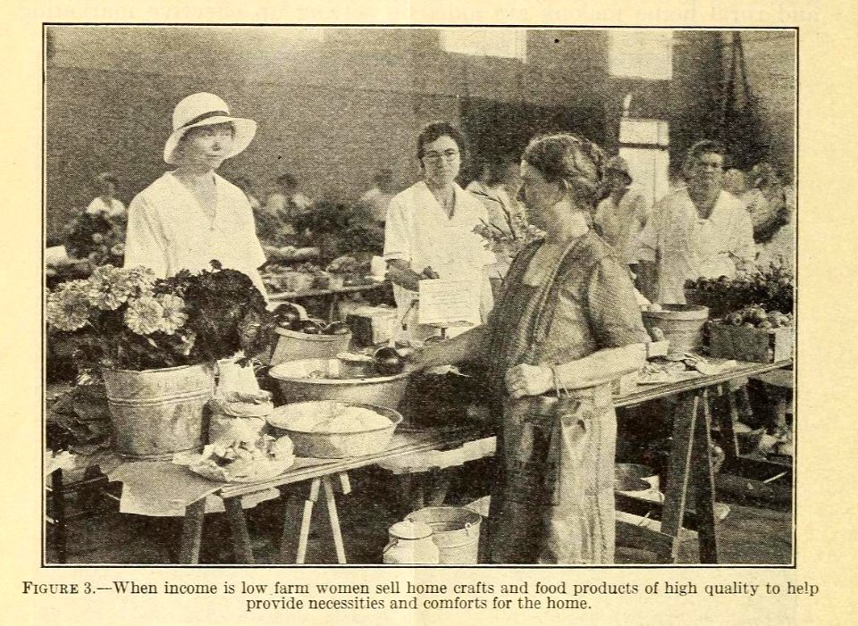Home Demonstration Work-Fig 3 Selling 1933 USDA