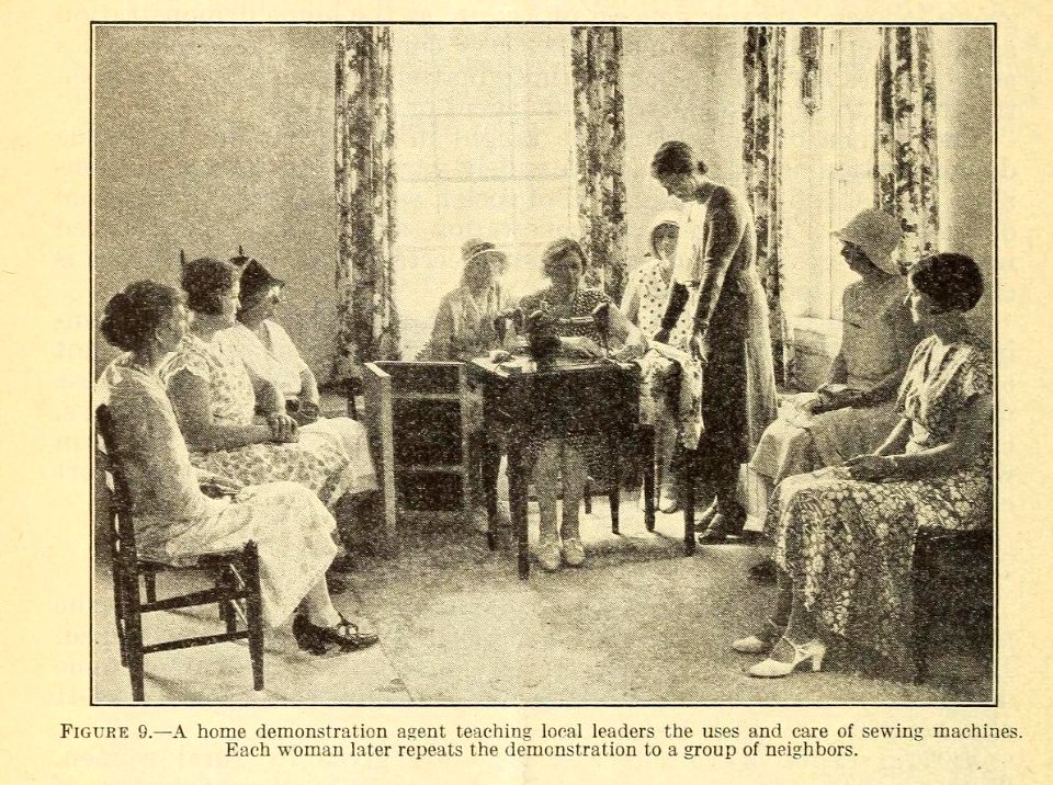 Home Demonstration Work-Fig 9 Sewing Machine 1933 USDA