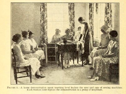 Home Demonstration Work-Fig 9 Sewing Machine 1933 USDA