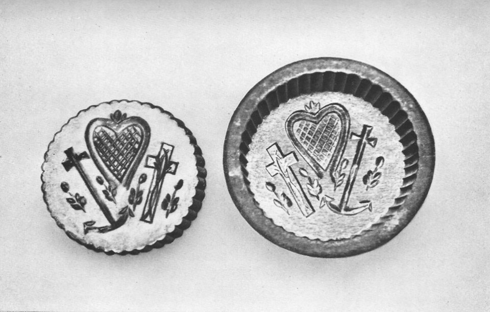 Holzgeschnitzte Butterform