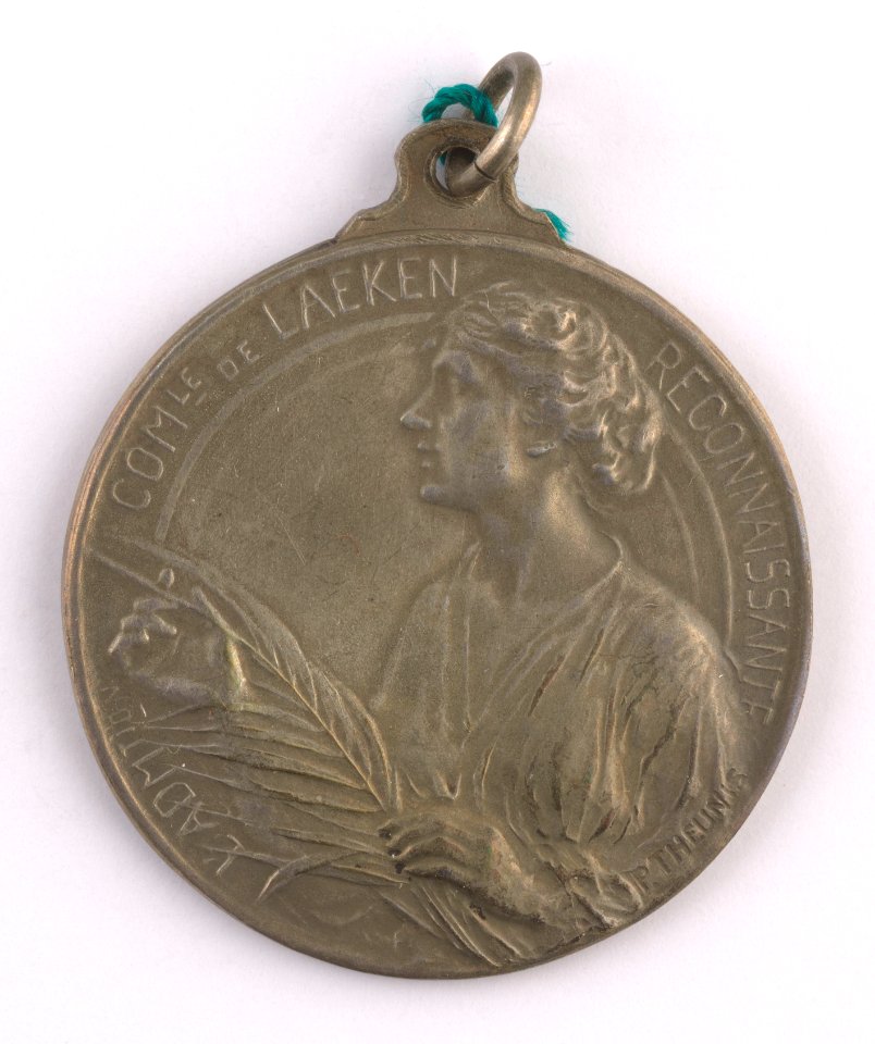 Hommage aux Combattants de la Campagne 1914-1918, medal by Pierre Theunis, Belgium, 1918, Coins and Medals Department of the Royal Library of Belgium, 2Lef87-12 (recto)