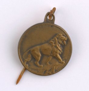 Hommage aux Soldats Invalides, medal by Pierre Theunis, Belgium, (1920), Coins and Medals Department of the Royal Library of Belgium, 2Lef 103-16 (recto)