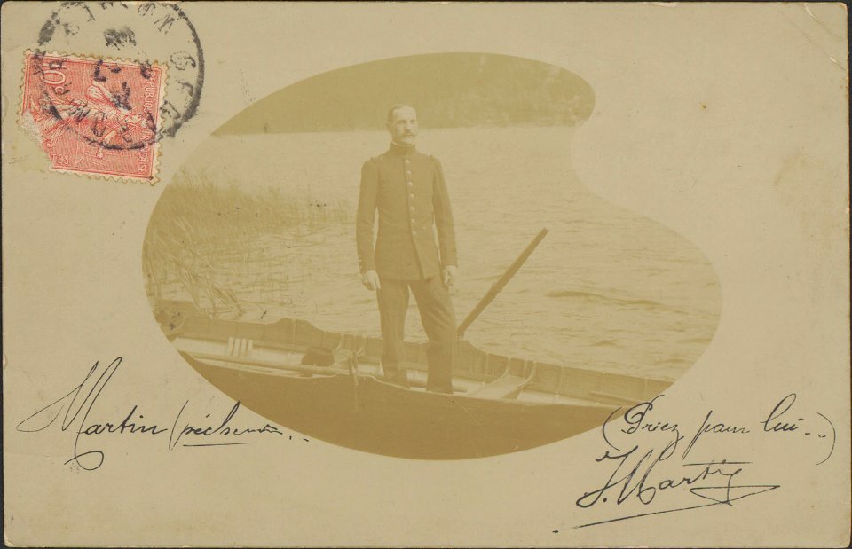 Homme pêchant CP 3004 PsurR