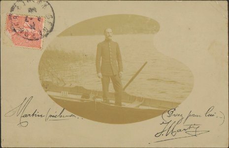 Homme pêchant CP 3004 PsurR